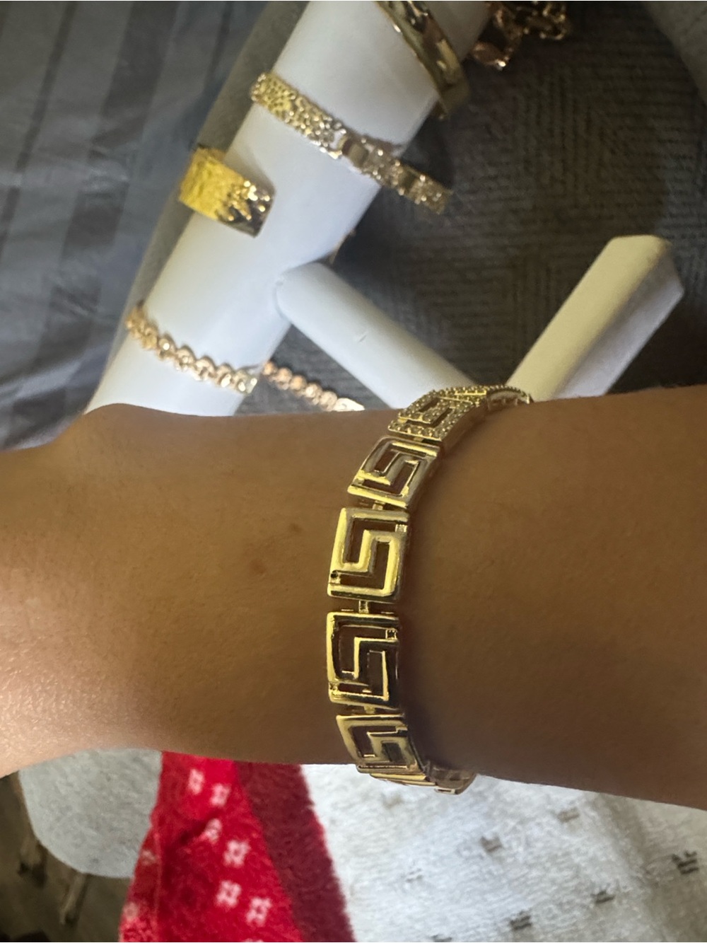 Greek Key Bracelet - Women Jewelry plated gold 18k